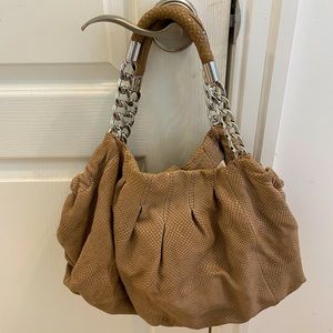 MICHAEL KORS beige hobo style shoulder bag